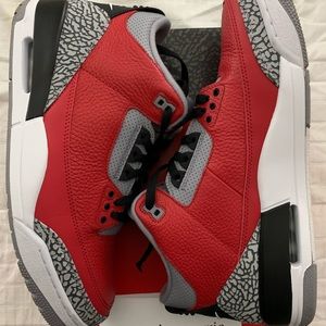 Jordan 3 “Red Cement” Size 12 $350 obo